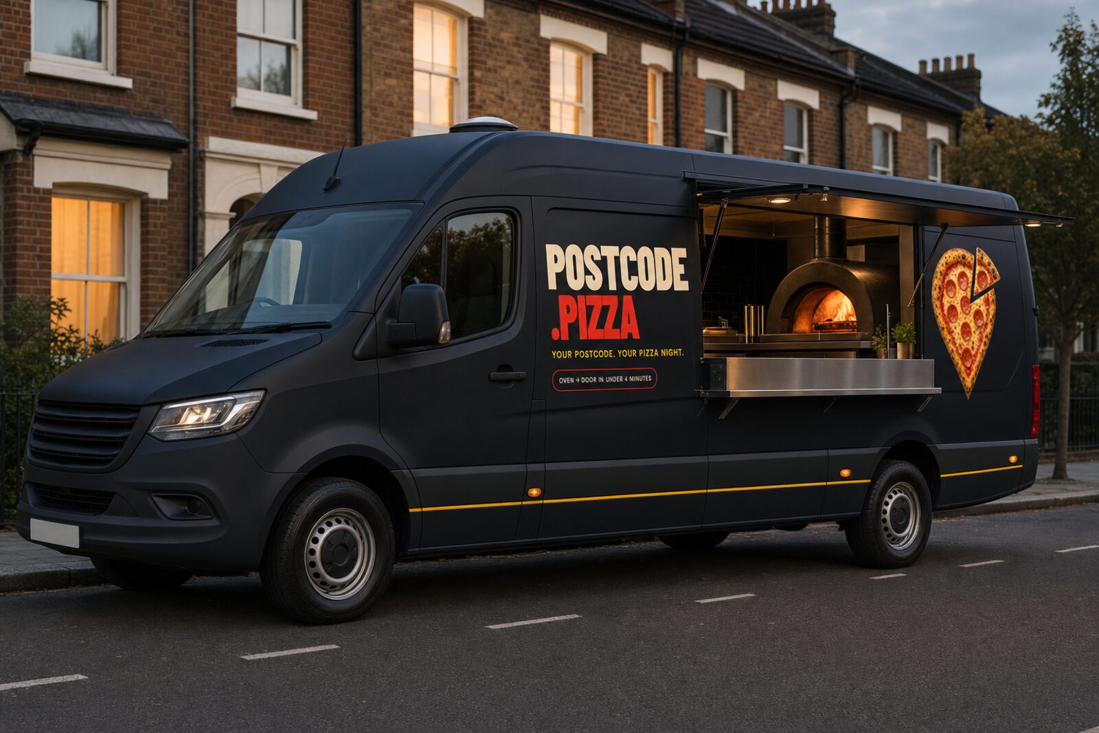 The van serving a compact group of local streets